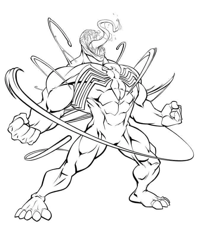 Desenhos de Venom Para Colorir 7