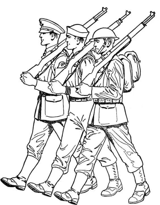 Dia De Los Veteranos Para Colorear 3
