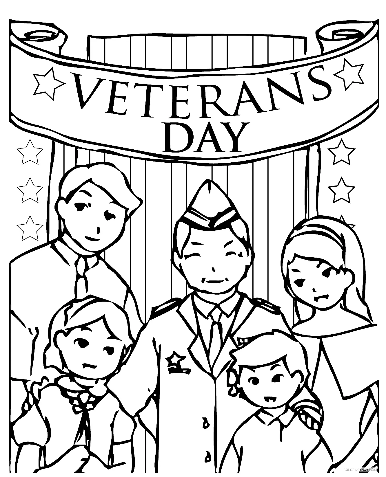 Dia De Los Veteranos Para Colorear 43