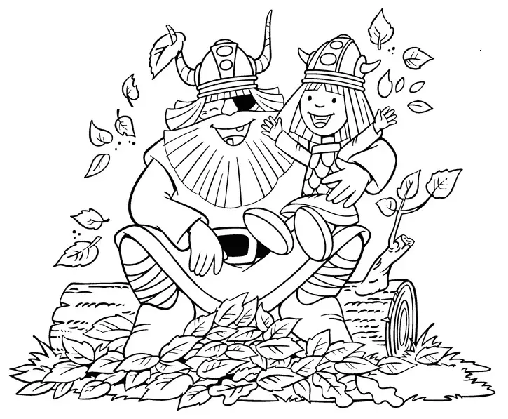 Vicky El Vikingo Para Colorear 11