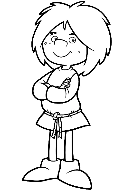 Vicky El Vikingo Para Colorear 13