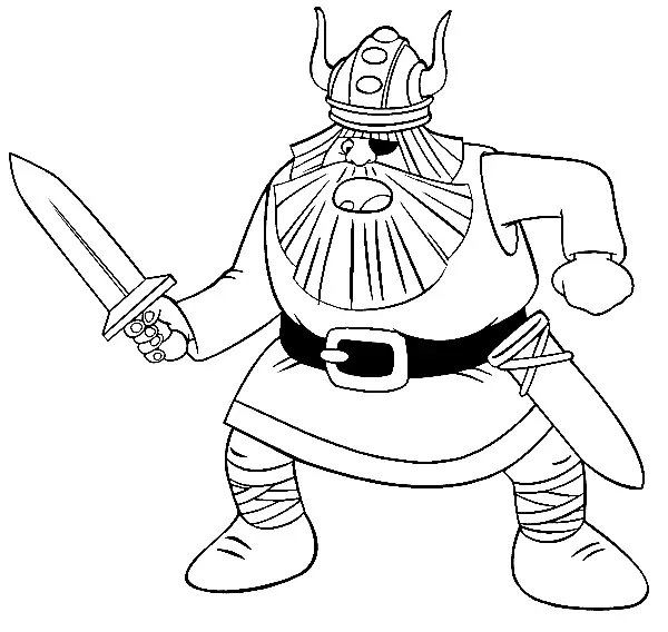 Vicky El Vikingo Para Colorear 20