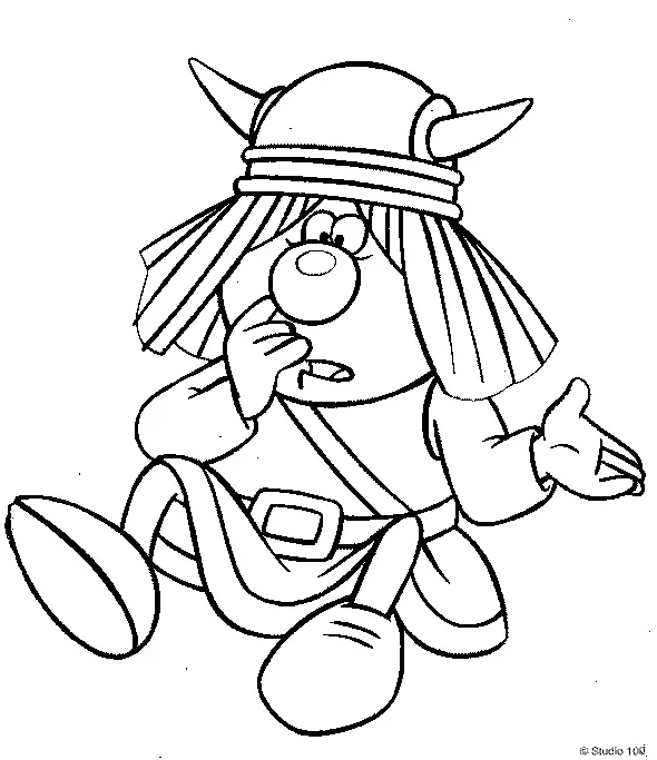Vicky El Vikingo Para Colorear 26