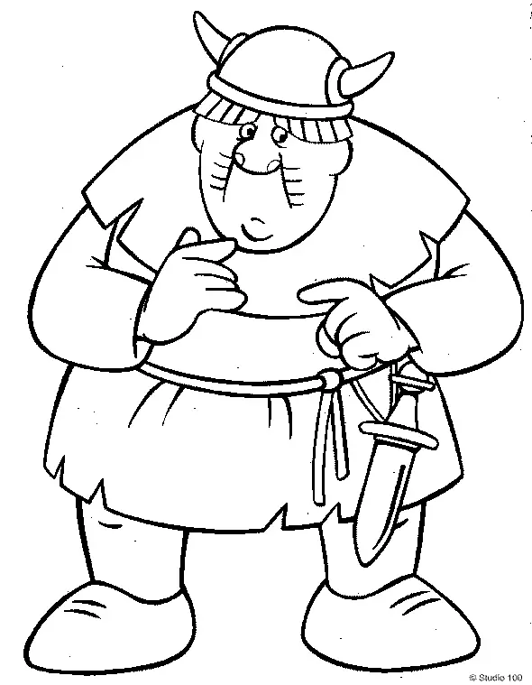 Vicky El Vikingo Para Colorear 28