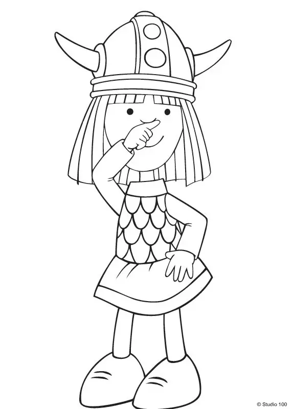 Vicky El Vikingo Para Colorear 35
