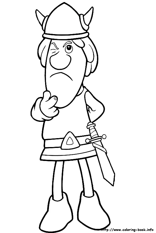 Vicky El Vikingo Para Colorear 36