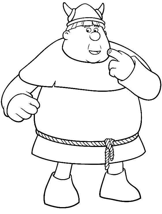 Vicky El Vikingo Para Colorear 37