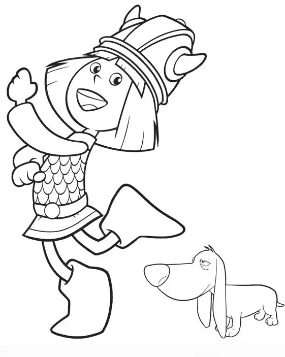 Vicky El Vikingo Para Colorear 38