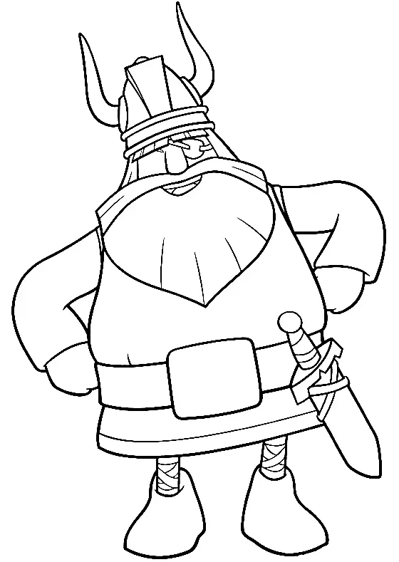 Vicky El Vikingo Para Colorear 4