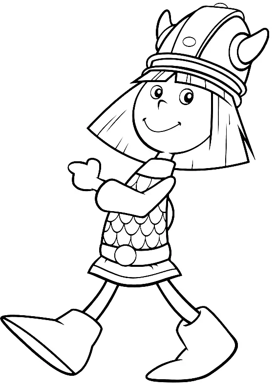 Vicky El Vikingo Para Colorear 42