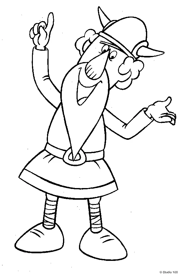 Vicky El Vikingo Para Colorear 46