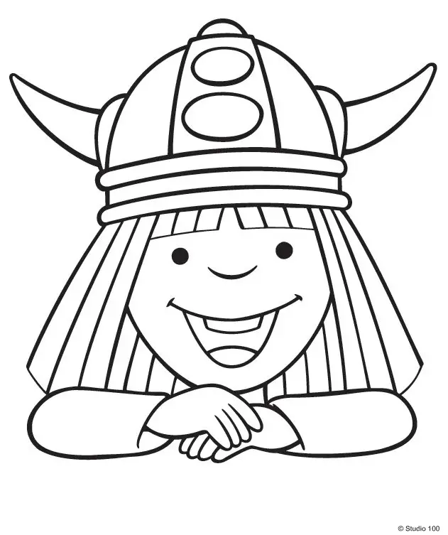Vicky El Vikingo Para Colorear 47
