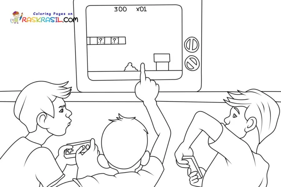 Videojuegos Para Colorear 1