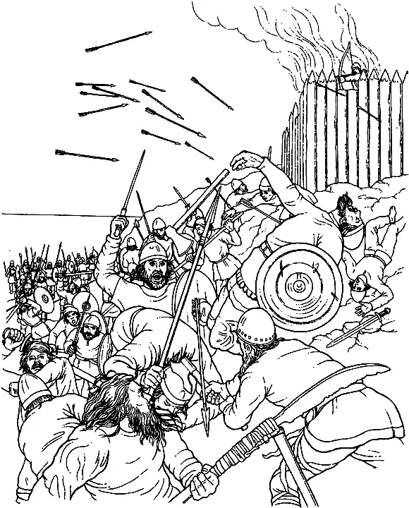 Desenhos de Vikings Para Colorir 17