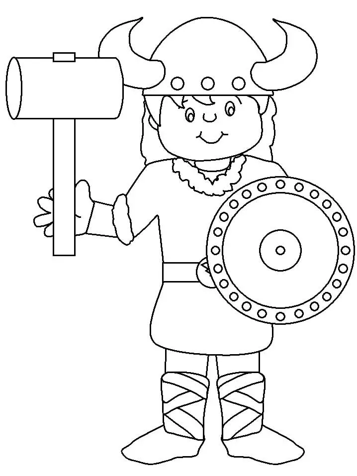 Desenhos de Vikings Para Colorir 19