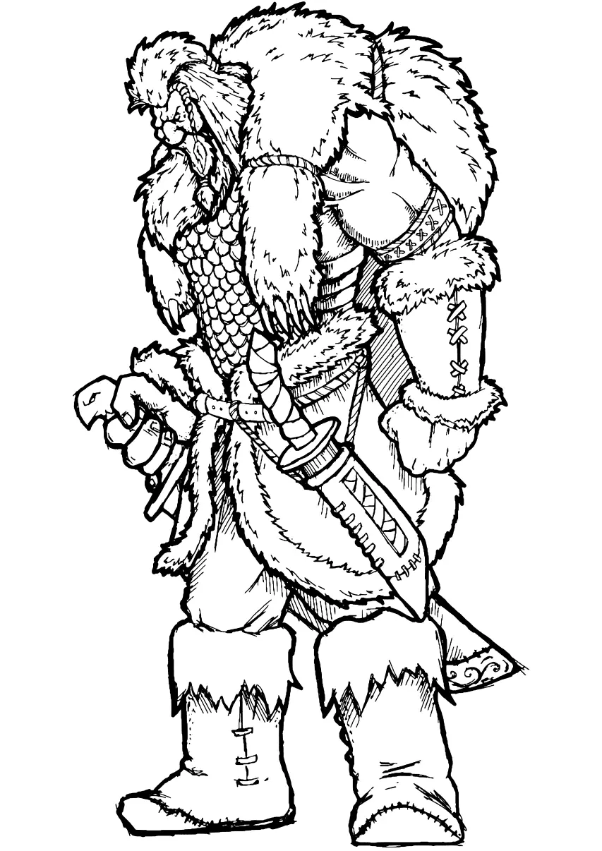 Desenhos de Vikings Para Colorir 21
