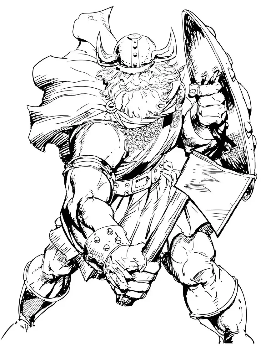 Desenhos de Vikings Para Colorir 3