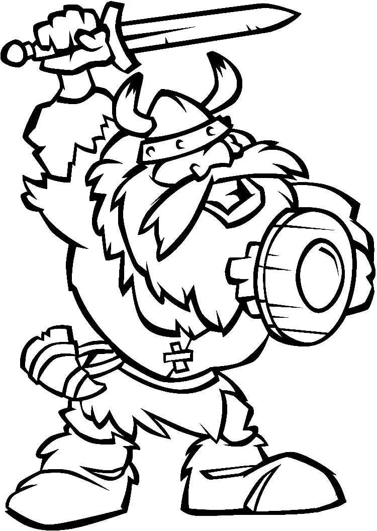 Desenhos de Vikings Para Colorir 4