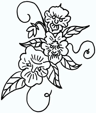Violet Coloring Pages 7