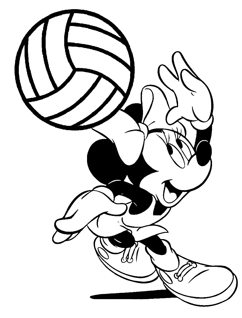 Volleyball Coloring Pages 1