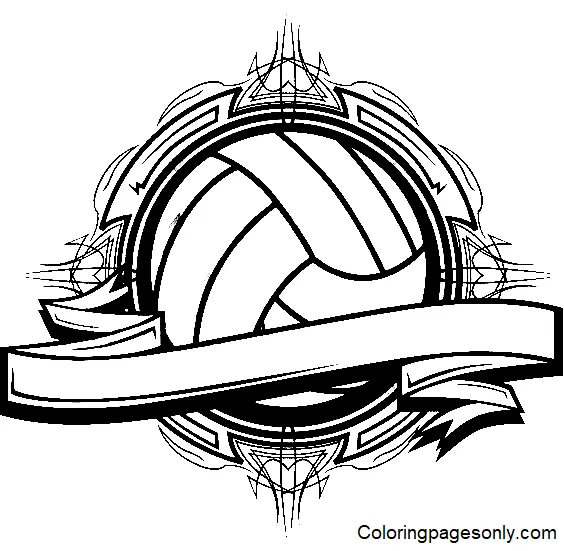 Volleyball Coloring Pages 11