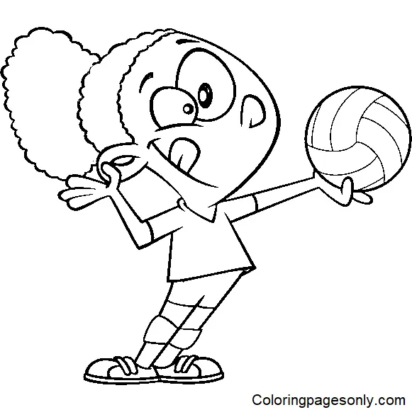 Volleyball Coloring Pages 18