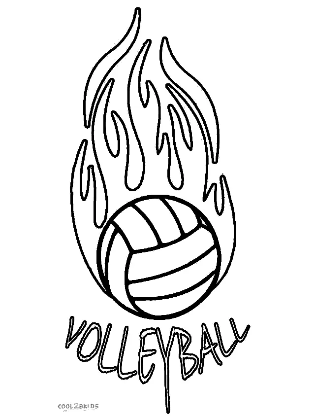 Volleyball Coloring Pages 19
