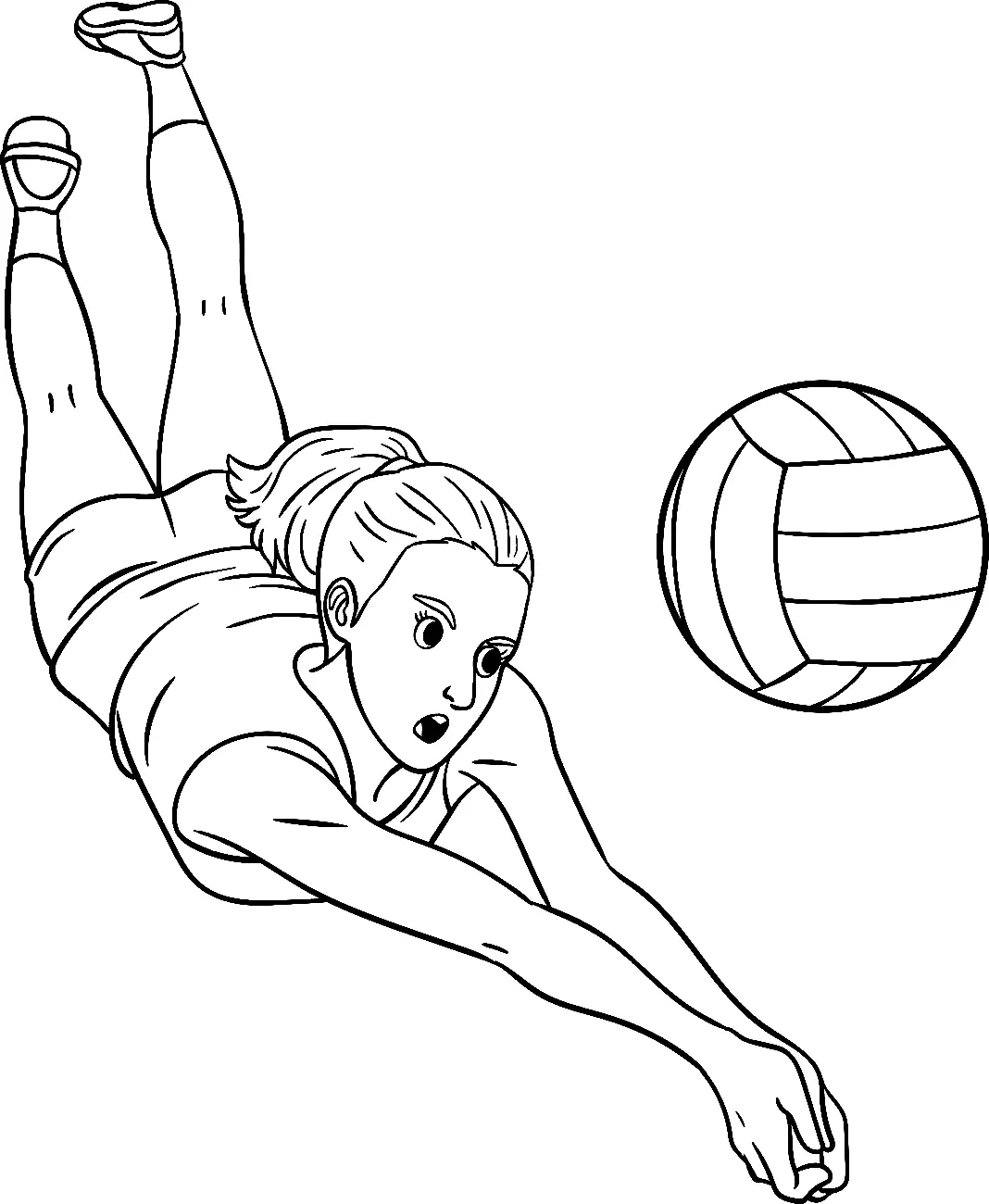 Volleyball Coloring Pages 23