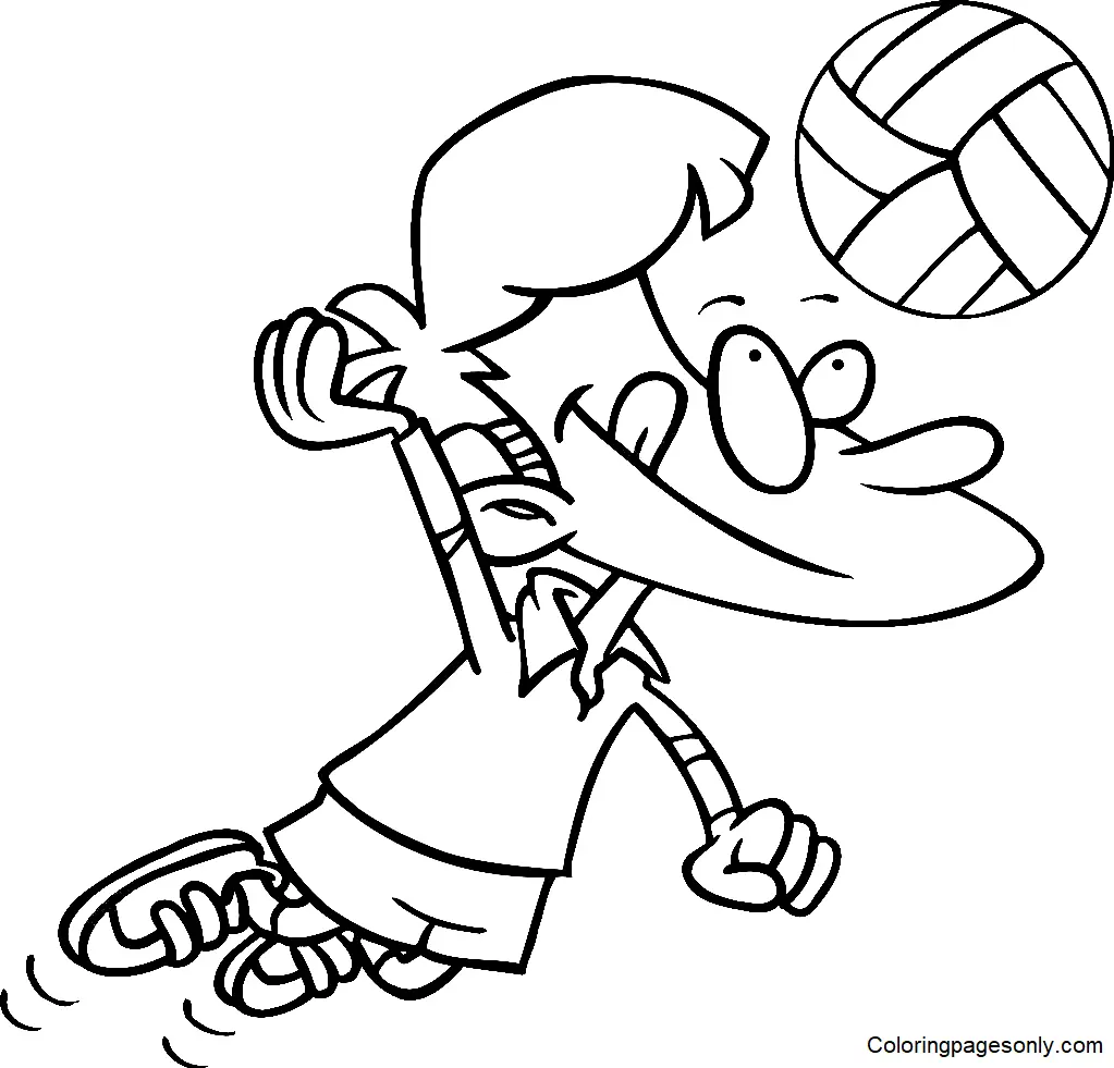 Volleyball Coloring Pages 41