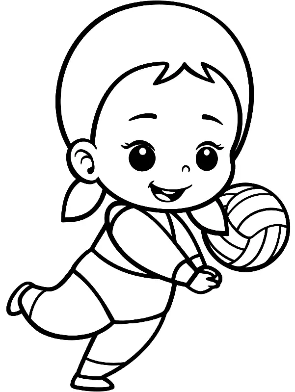 Volleyball Coloring Pages 45