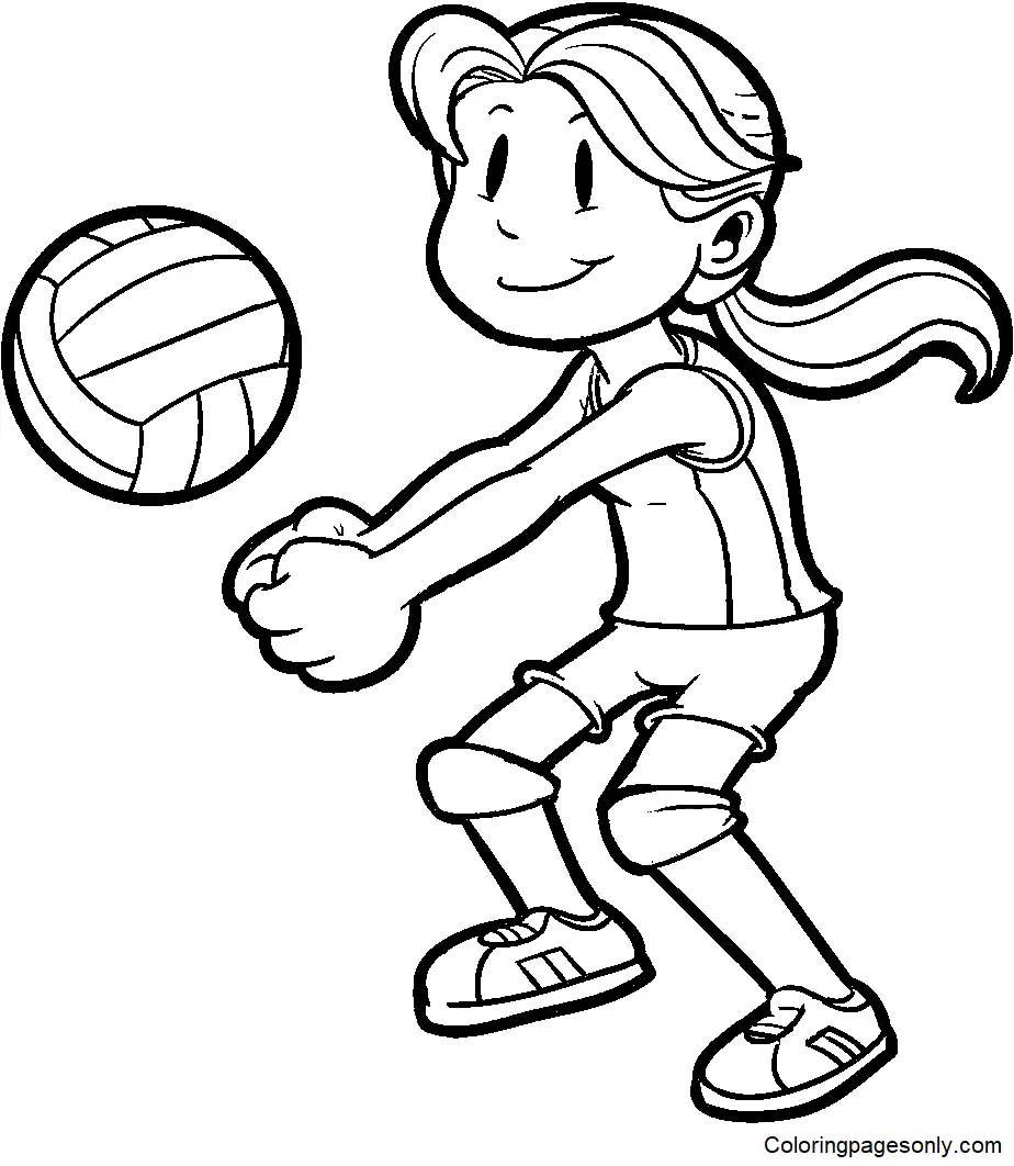 Volleyball Coloring Pages 5