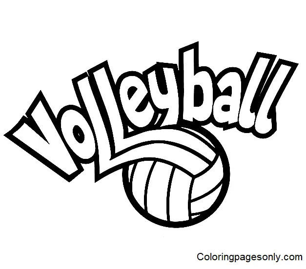 Volleyball Coloring Pages 6