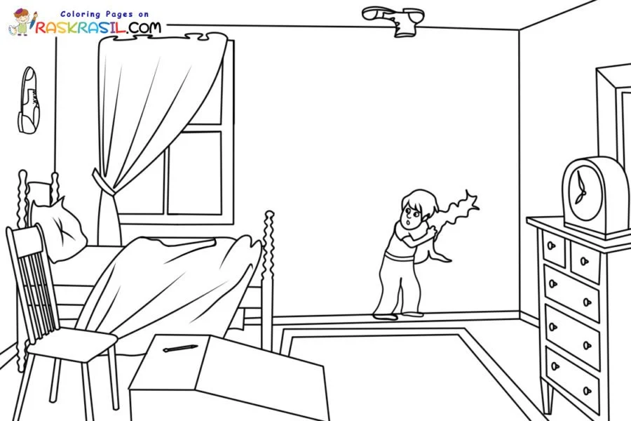 Desenhos de Quarta-Feira Maluca Para Colorir