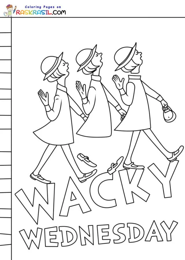 Wacky Wednesday Coloring Pages 3