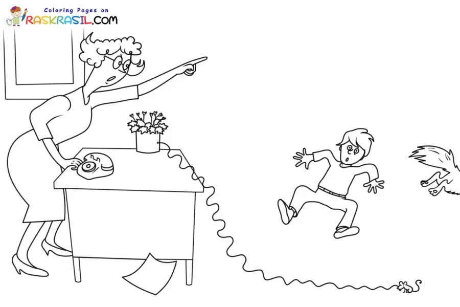 Wacky Wednesday Coloring Pages 4