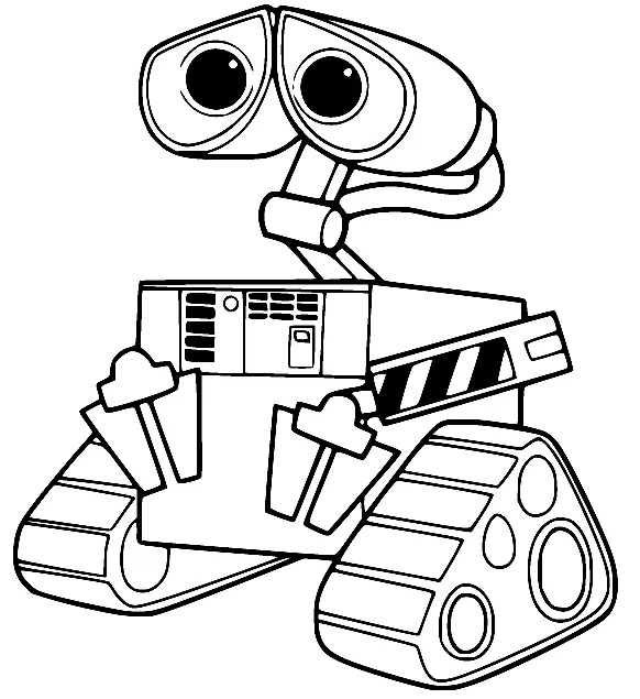 Wall E Para Colorear 1