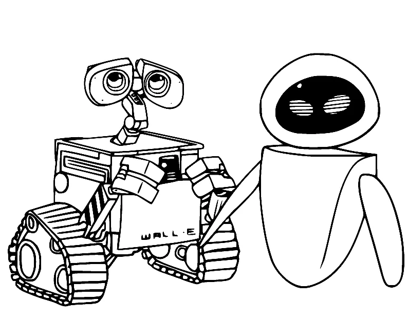 Wall E Para Colorear 2