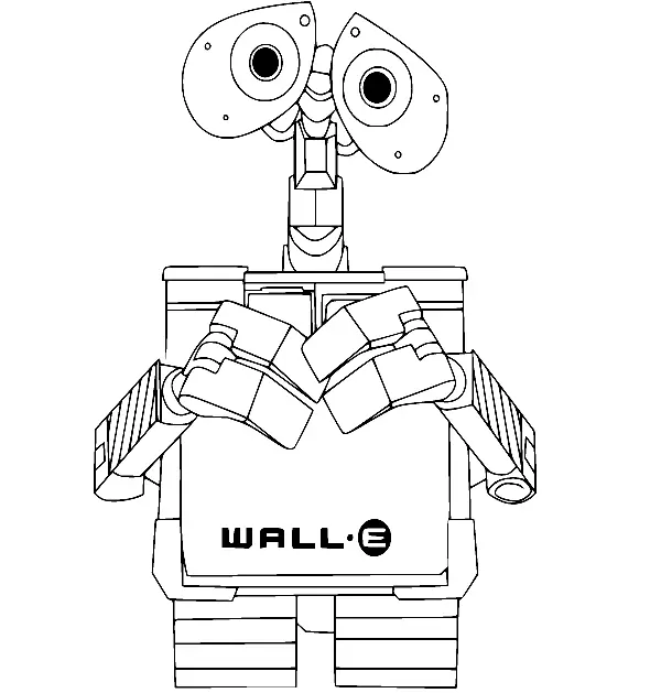 Wall E Para Colorear 4