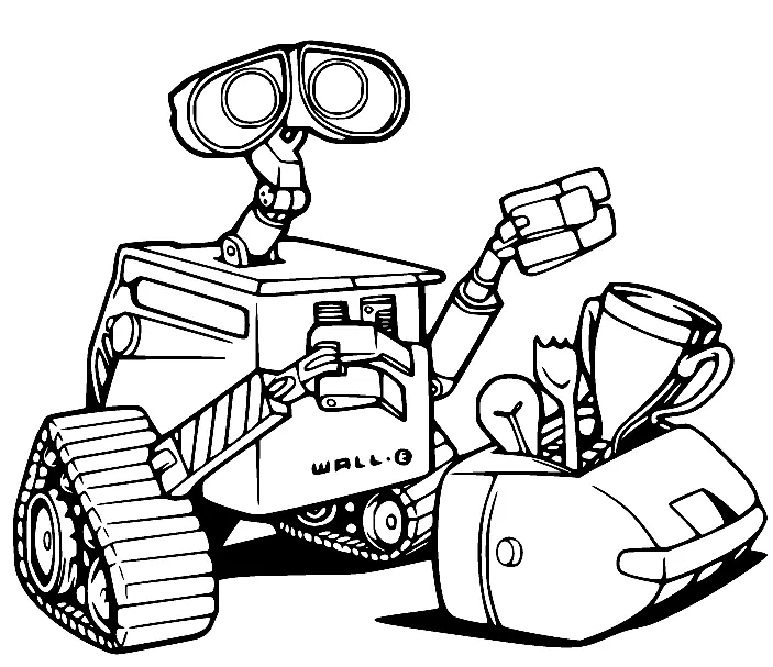 Wall E Para Colorear