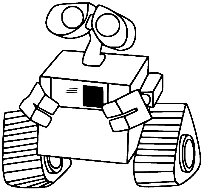 Wall E Para Colorear 6