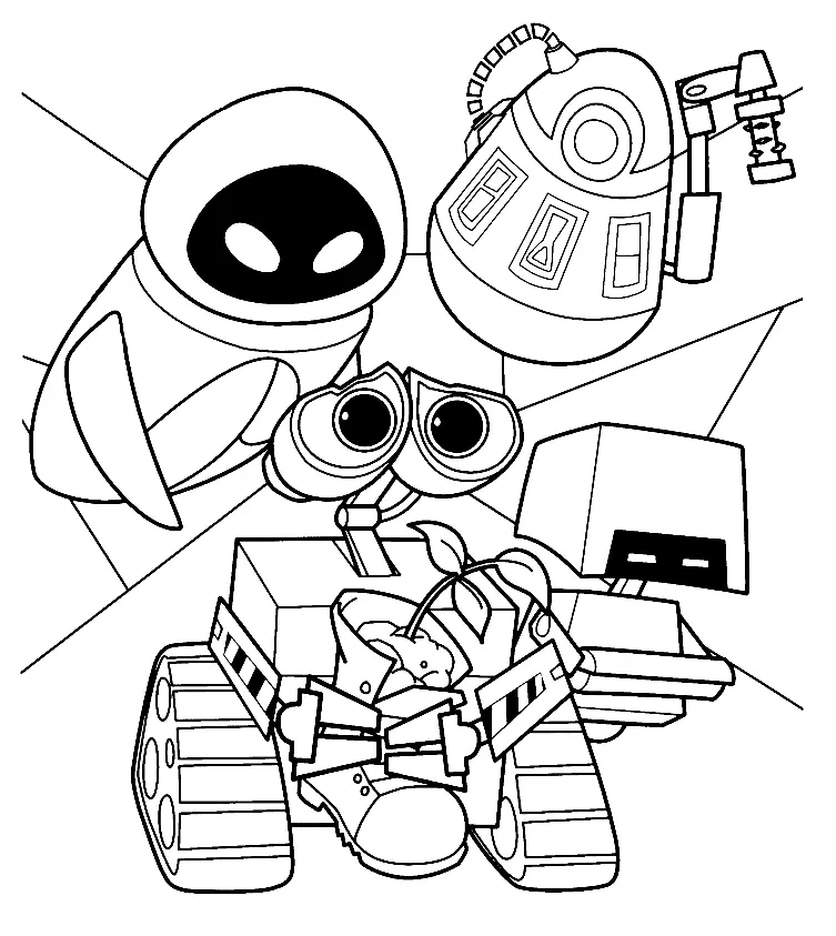 Wall E Para Colorear 8