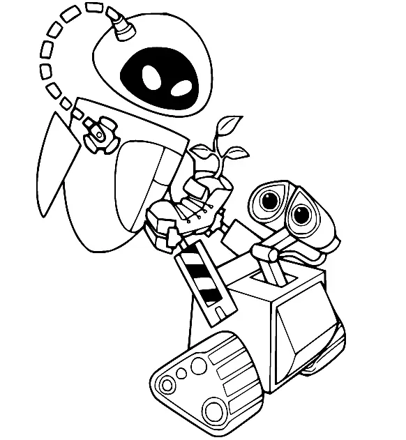 Wall E Para Colorear 9
