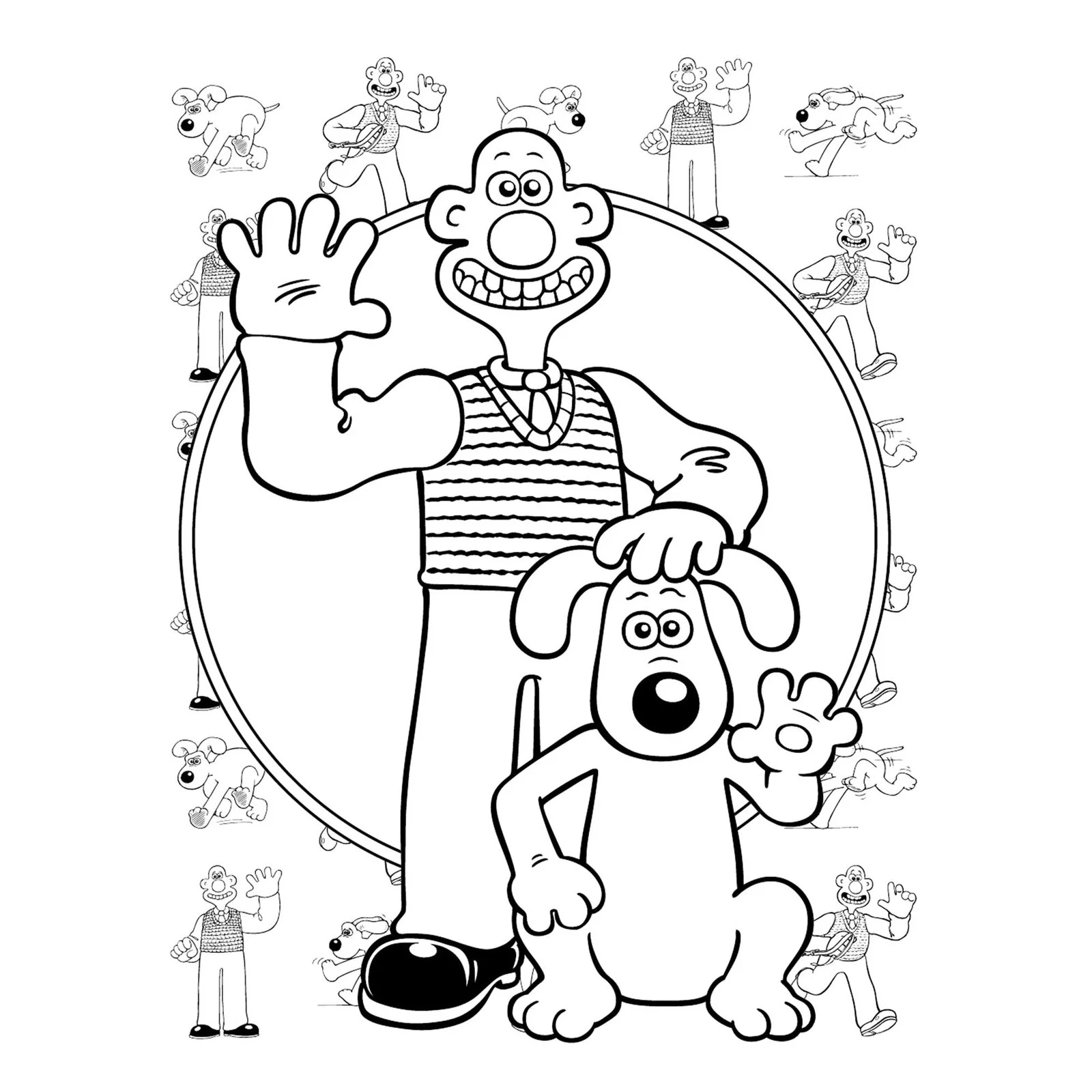 Wallace Gromit Coloring Pages 5