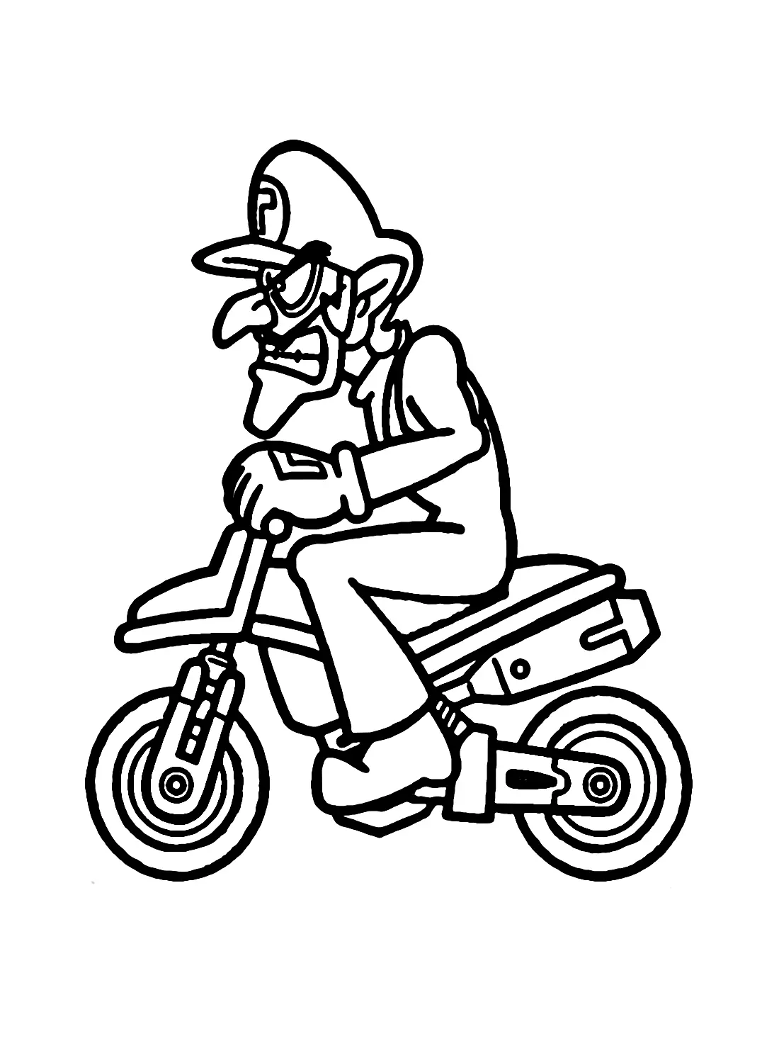 Waluigi Coloring Pages 6