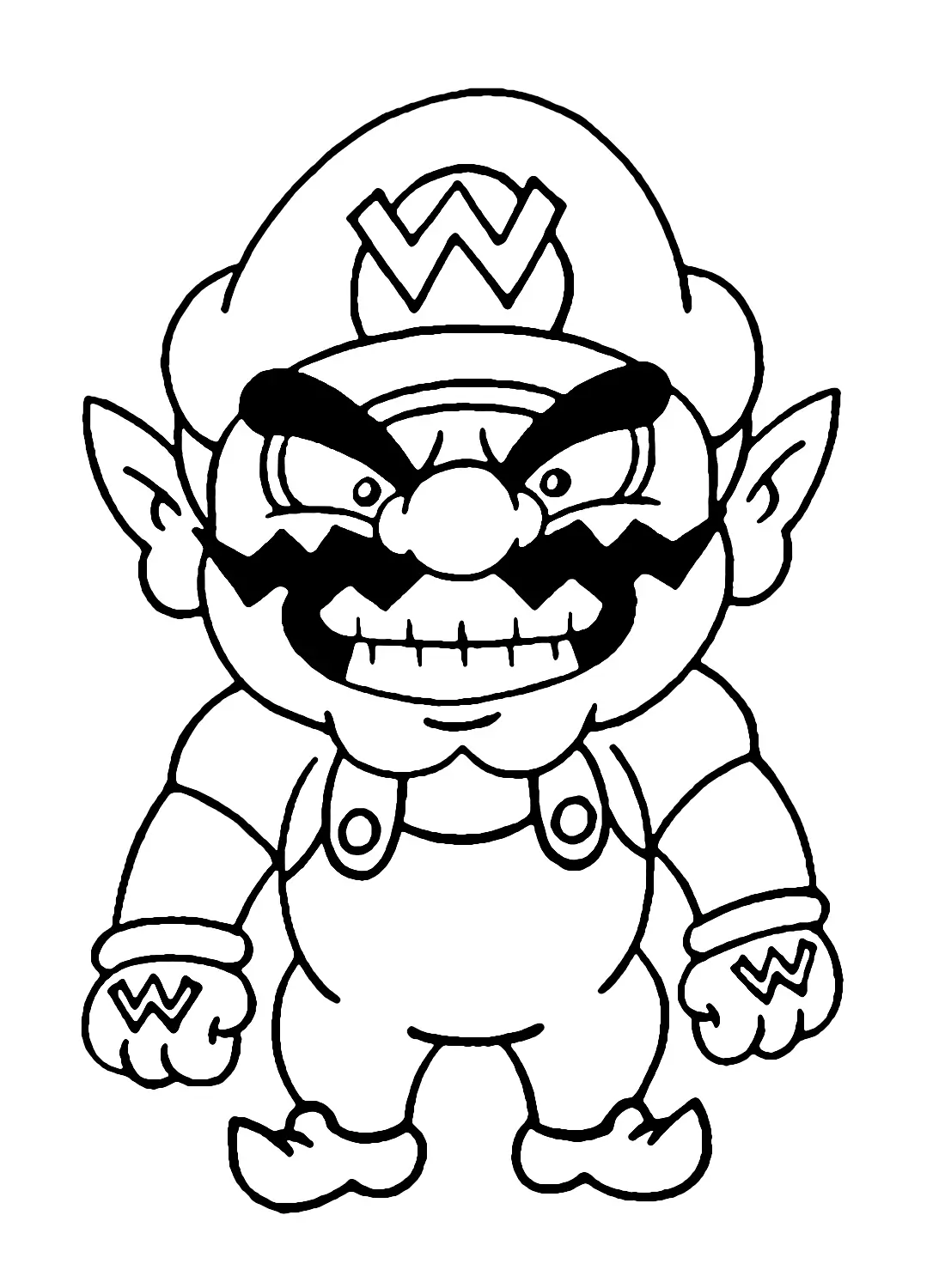 Wario Para Colorear 10