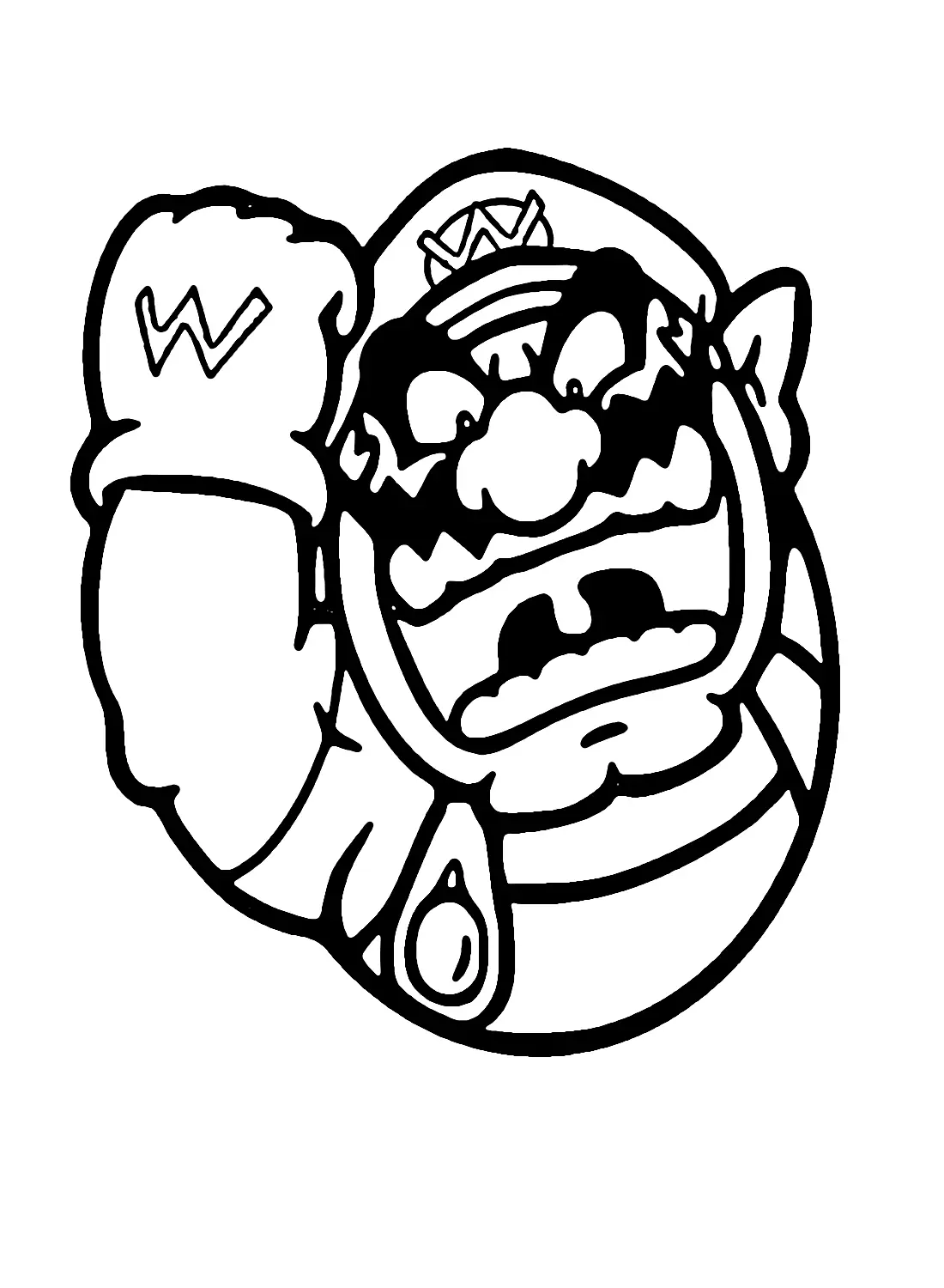 Wario Para Colorear 14