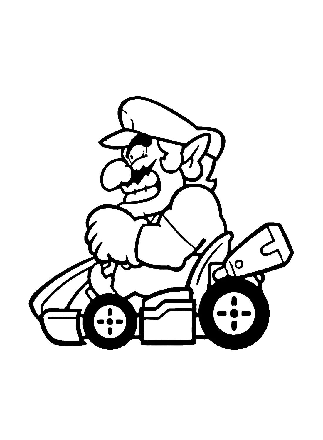 Wario Para Colorear 2