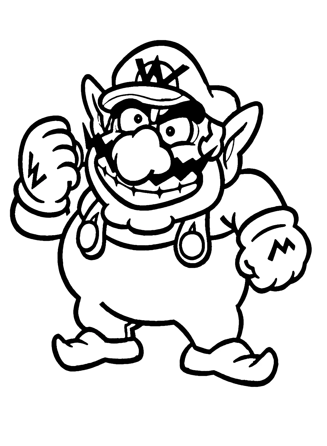 Wario Para Colorear 8