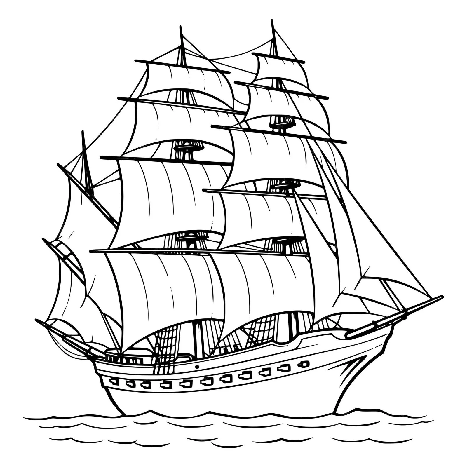 Desenhos de Navios de Guerra Para Colorir 21