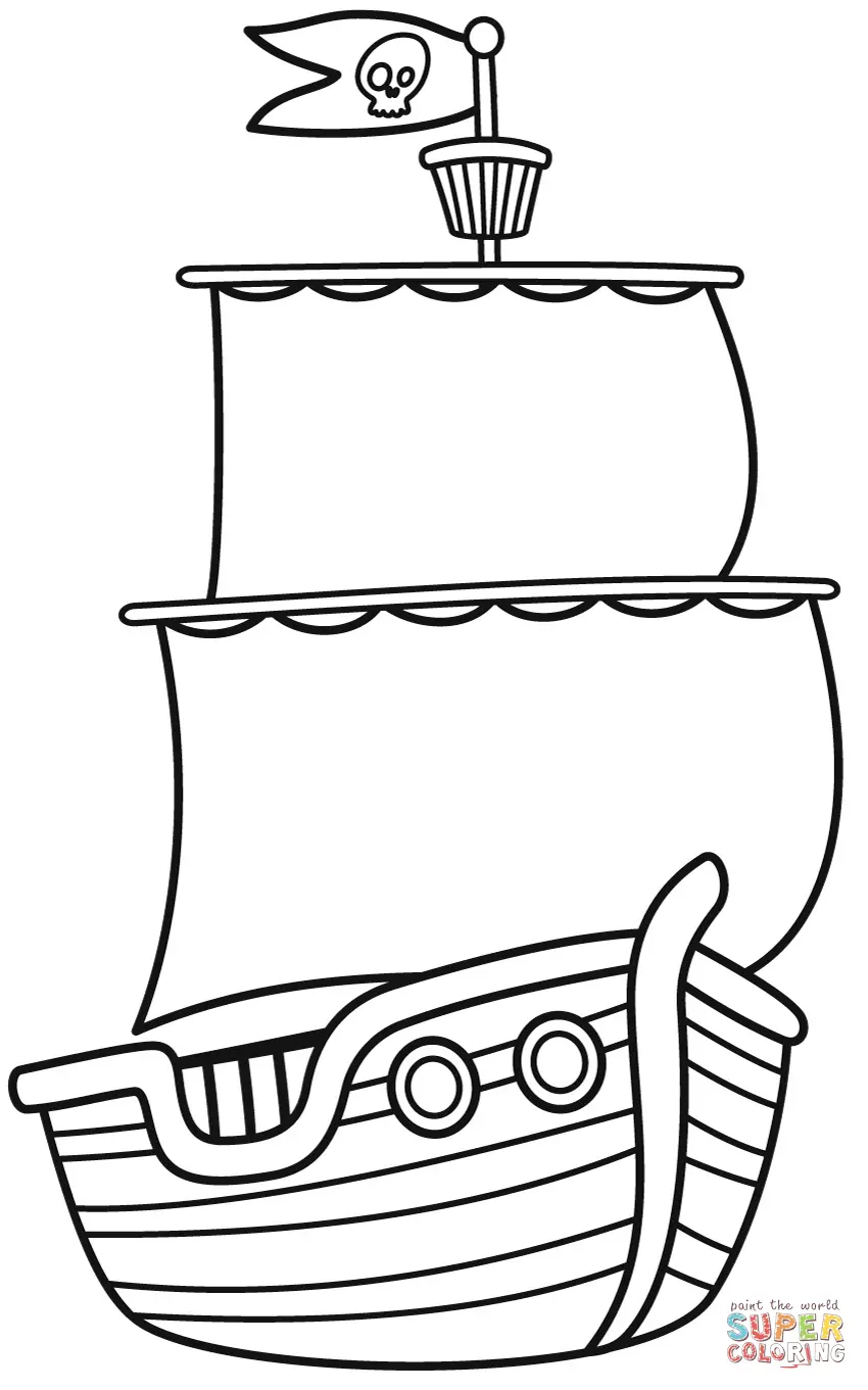 Desenhos de Navios de Guerra Para Colorir 22